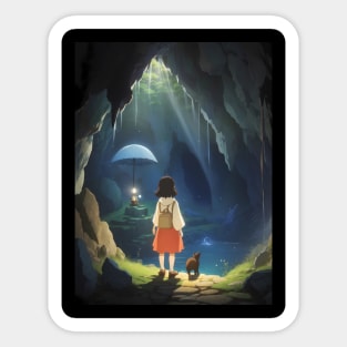 Cave adventure Sticker